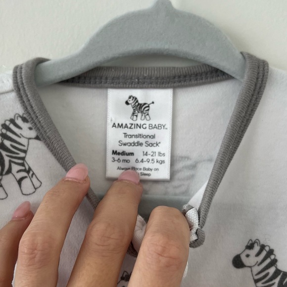 Amazing baby Sack Half-Length Sleeves & Cuffs 3-6 Mo Medium (14-21 Pound - Picture 3 of 3